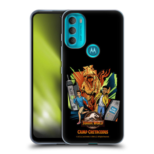 Jurassic World: Camp Cretaceous Character Art Signal Soft Gel Case for Motorola Moto G71 5G