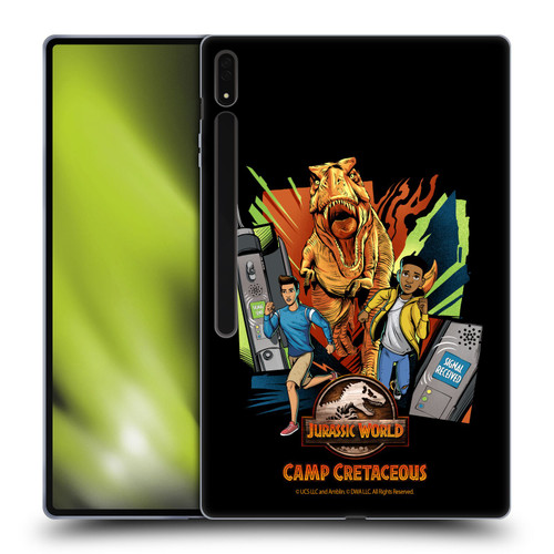 Jurassic World: Camp Cretaceous Character Art Signal Soft Gel Case for Samsung Galaxy Tab S8 Ultra
