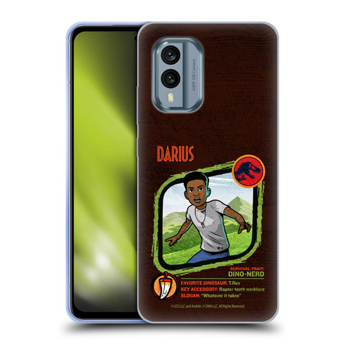 Jurassic World: Camp Cretaceous Character Art Darius Soft Gel Case for Nokia X30