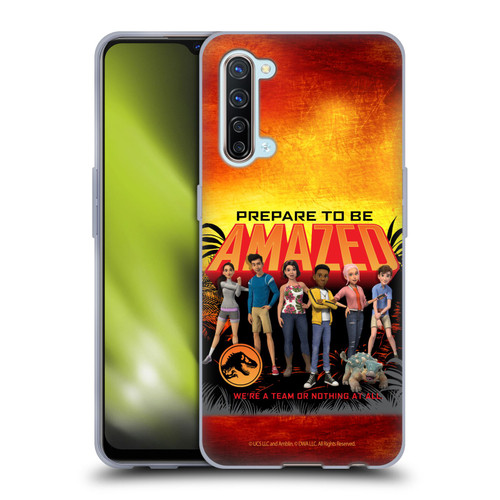 Jurassic World: Camp Cretaceous Character Art Amazed Soft Gel Case for OPPO Find X2 Lite 5G