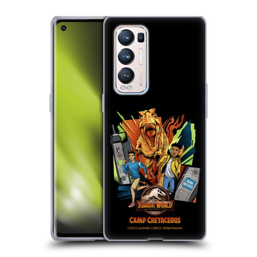 Jurassic World: Camp Cretaceous Character Art Signal Soft Gel Case for OPPO Find X3 Neo / Reno5 Pro+ 5G