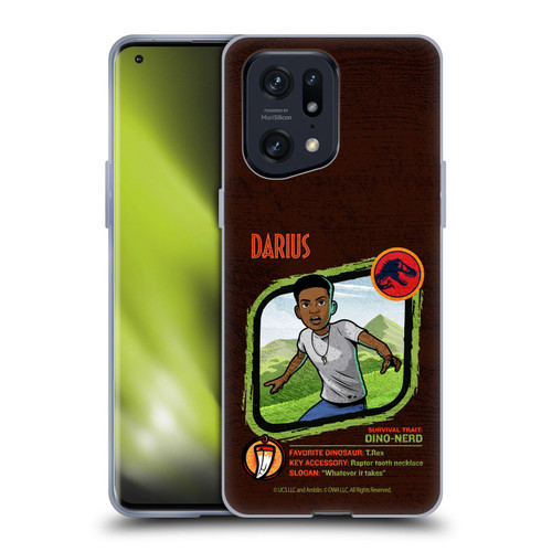 Jurassic World: Camp Cretaceous Character Art Darius Soft Gel Case for OPPO Find X5 Pro