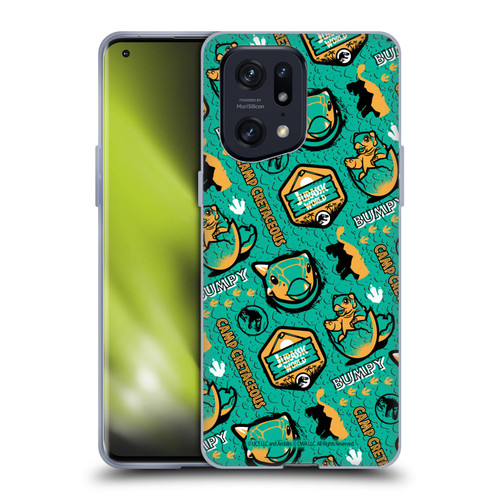 Jurassic World: Camp Cretaceous Character Art Pattern Bumpy Soft Gel Case for OPPO Find X5 Pro