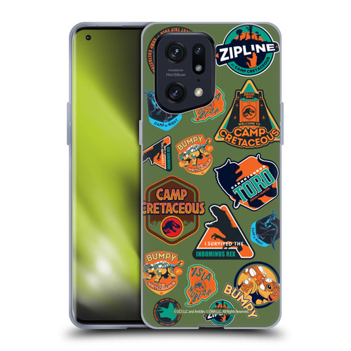 Jurassic World: Camp Cretaceous Character Art Pattern Icons Soft Gel Case for OPPO Find X5 Pro