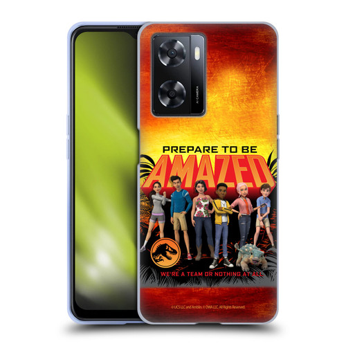 Jurassic World: Camp Cretaceous Character Art Amazed Soft Gel Case for OPPO A57s
