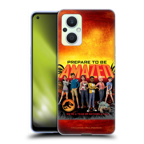 Jurassic World: Camp Cretaceous Character Art Amazed Soft Gel Case for OPPO Reno8 Lite