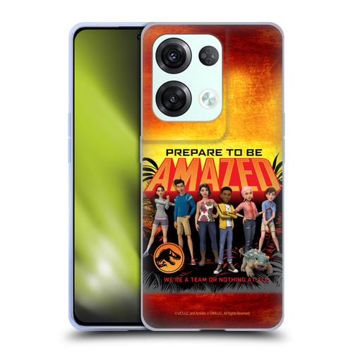 Jurassic World: Camp Cretaceous Character Art Amazed Soft Gel Case for OPPO Reno8 Pro