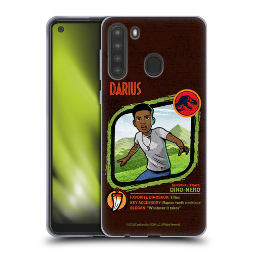 Jurassic World: Camp Cretaceous Character Art Darius Soft Gel Case for Samsung Galaxy A21 (2020)