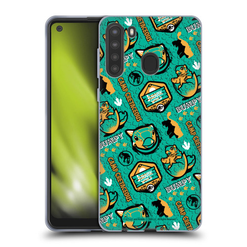 Jurassic World: Camp Cretaceous Character Art Pattern Bumpy Soft Gel Case for Samsung Galaxy A21 (2020)