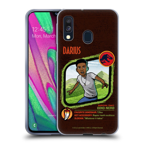 Jurassic World: Camp Cretaceous Character Art Darius Soft Gel Case for Samsung Galaxy A40 (2019)