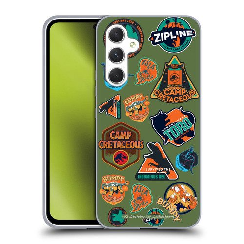 Jurassic World: Camp Cretaceous Character Art Pattern Icons Soft Gel Case for Samsung Galaxy A54 5G