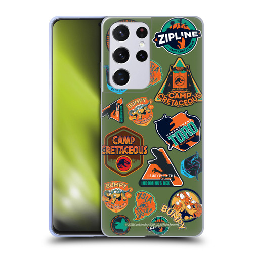 Jurassic World: Camp Cretaceous Character Art Pattern Icons Soft Gel Case for Samsung Galaxy S21 Ultra 5G