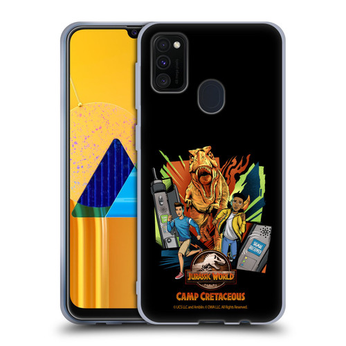 Jurassic World: Camp Cretaceous Character Art Signal Soft Gel Case for Samsung Galaxy M30s (2019)/M21 (2020)