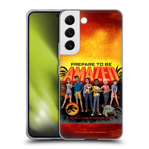 Jurassic World: Camp Cretaceous Character Art Amazed Soft Gel Case for Samsung Galaxy S22 5G