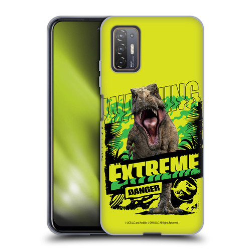 Jurassic World: Camp Cretaceous Dinosaur Graphics Extreme Danger Soft Gel Case for HTC Desire 21 Pro 5G