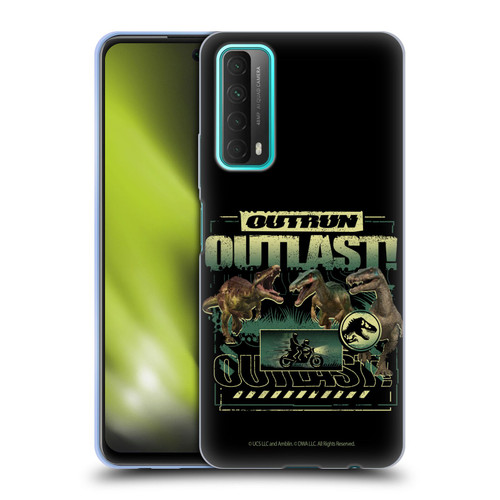 Jurassic World: Camp Cretaceous Dinosaur Graphics Outlast Soft Gel Case for Huawei P Smart (2021)
