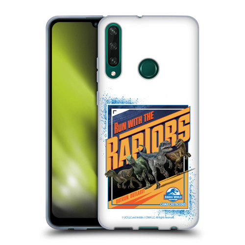 Jurassic World: Camp Cretaceous Dinosaur Graphics Run Soft Gel Case for Huawei Y6p