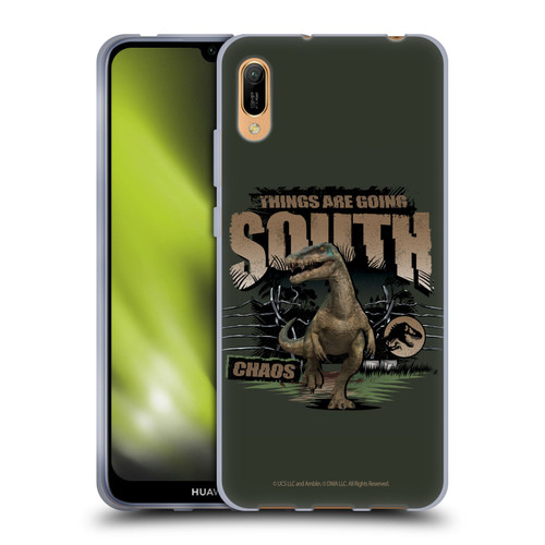 Jurassic World: Camp Cretaceous Dinosaur Graphics Things Are Going South Soft Gel Case for Huawei Y6 Pro (2019)