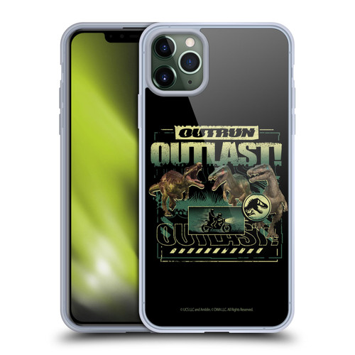 Jurassic World: Camp Cretaceous Dinosaur Graphics Outlast Soft Gel Case for Apple iPhone 11 Pro Max