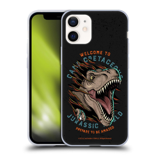 Jurassic World: Camp Cretaceous Dinosaur Graphics Welcome Soft Gel Case for Apple iPhone 12 Mini