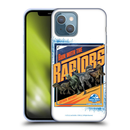 Jurassic World: Camp Cretaceous Dinosaur Graphics Run Soft Gel Case for Apple iPhone 13