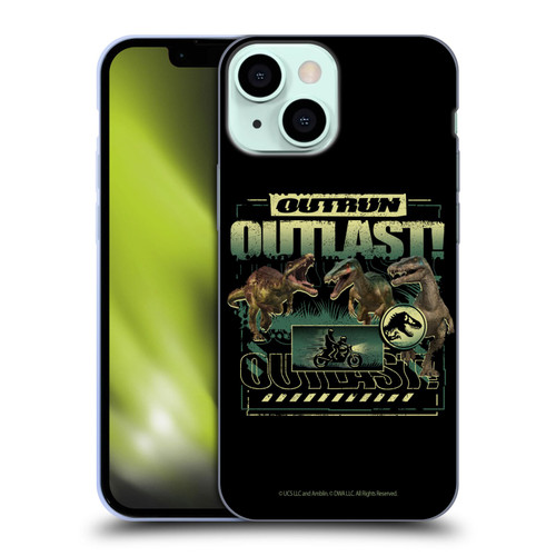 Jurassic World: Camp Cretaceous Dinosaur Graphics Outlast Soft Gel Case for Apple iPhone 13 Mini