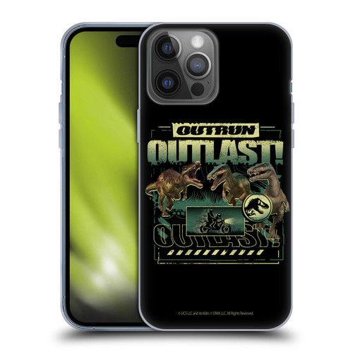 Jurassic World: Camp Cretaceous Dinosaur Graphics Outlast Soft Gel Case for Apple iPhone 14 Pro Max