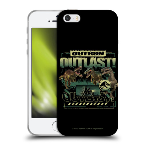 Jurassic World: Camp Cretaceous Dinosaur Graphics Outlast Soft Gel Case for Apple iPhone 5 / 5s / iPhone SE 2016