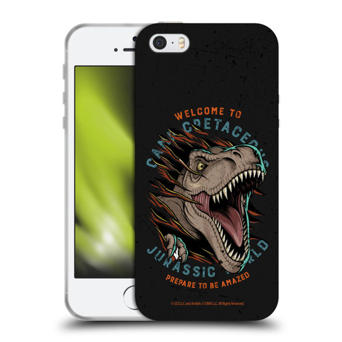 Jurassic World: Camp Cretaceous Dinosaur Graphics Welcome Soft Gel Case for Apple iPhone 5 / 5s / iPhone SE 2016