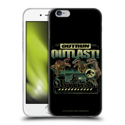 Jurassic World: Camp Cretaceous Dinosaur Graphics Outlast Soft Gel Case for Apple iPhone 6 / iPhone 6s