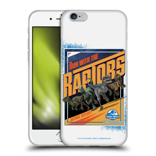 Jurassic World: Camp Cretaceous Dinosaur Graphics Run Soft Gel Case for Apple iPhone 6 / iPhone 6s