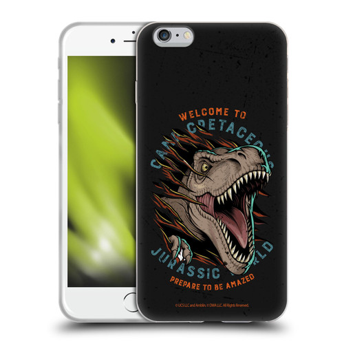Jurassic World: Camp Cretaceous Dinosaur Graphics Welcome Soft Gel Case for Apple iPhone 6 Plus / iPhone 6s Plus