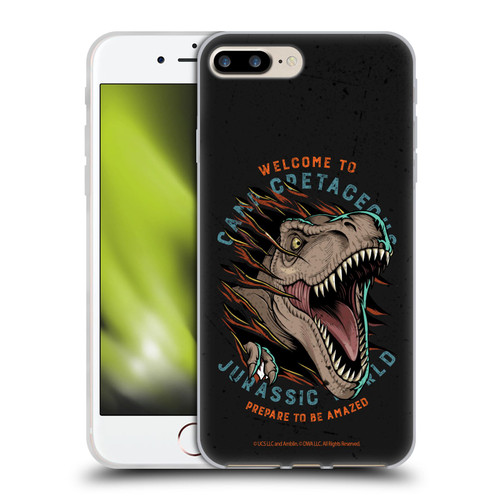 Jurassic World: Camp Cretaceous Dinosaur Graphics Welcome Soft Gel Case for Apple iPhone 7 Plus / iPhone 8 Plus