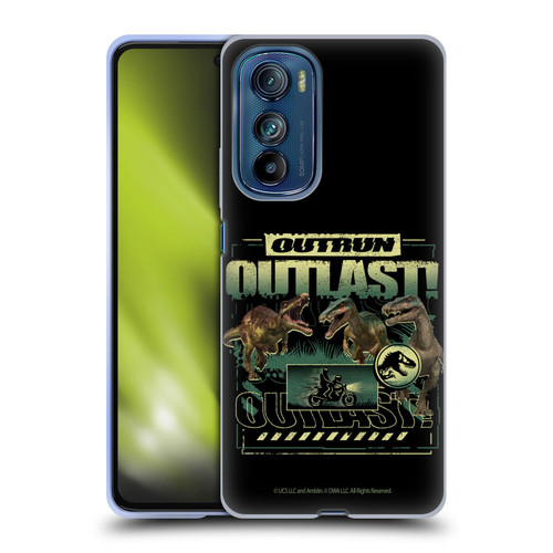 Jurassic World: Camp Cretaceous Dinosaur Graphics Outlast Soft Gel Case for Motorola Edge 30