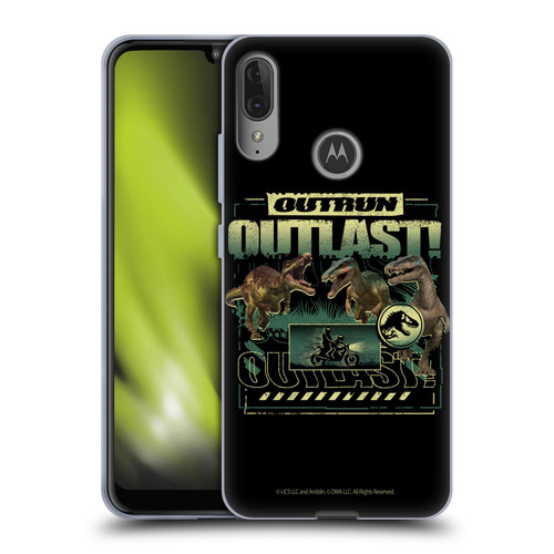 Jurassic World: Camp Cretaceous Dinosaur Graphics Outlast Soft Gel Case for Motorola Moto E6 Plus