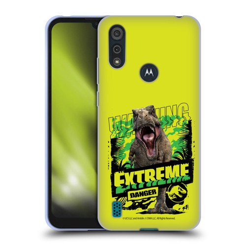 Jurassic World: Camp Cretaceous Dinosaur Graphics Extreme Danger Soft Gel Case for Motorola Moto E6s (2020)