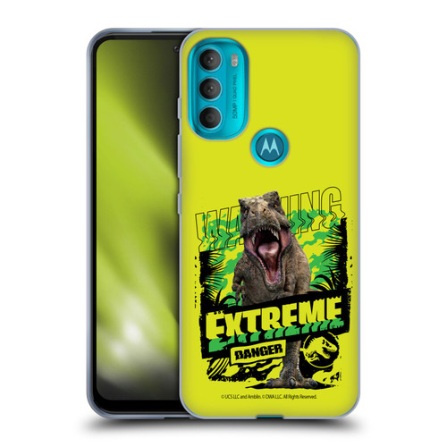 Jurassic World: Camp Cretaceous Dinosaur Graphics Extreme Danger Soft Gel Case for Motorola Moto G71 5G