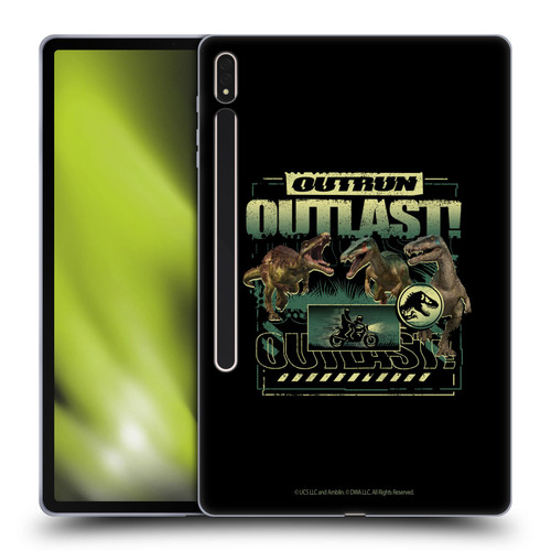 Jurassic World: Camp Cretaceous Dinosaur Graphics Outlast Soft Gel Case for Samsung Galaxy Tab S8 Plus