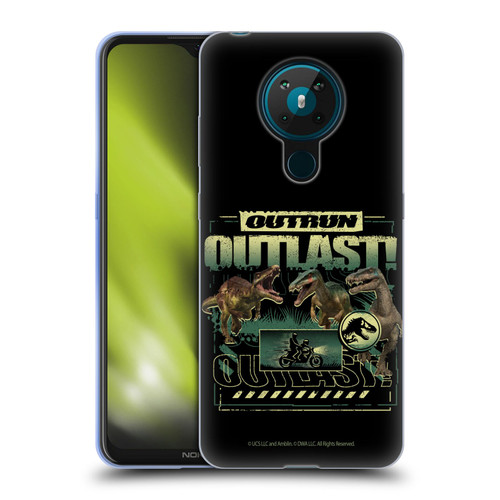 Jurassic World: Camp Cretaceous Dinosaur Graphics Outlast Soft Gel Case for Nokia 5.3