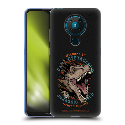 Jurassic World: Camp Cretaceous Dinosaur Graphics Welcome Soft Gel Case for Nokia 5.3