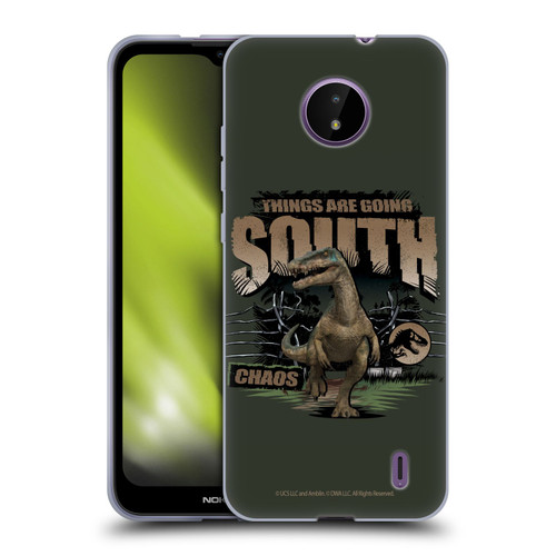 Jurassic World: Camp Cretaceous Dinosaur Graphics Things Are Going South Soft Gel Case for Nokia C10 / C20