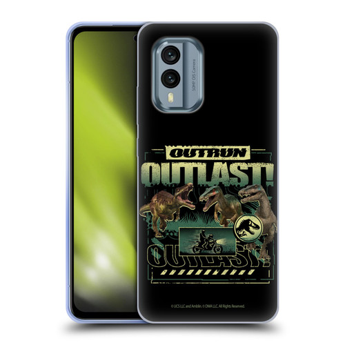 Jurassic World: Camp Cretaceous Dinosaur Graphics Outlast Soft Gel Case for Nokia X30