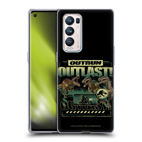 Jurassic World: Camp Cretaceous Dinosaur Graphics Outlast Soft Gel Case for OPPO Find X3 Neo / Reno5 Pro+ 5G