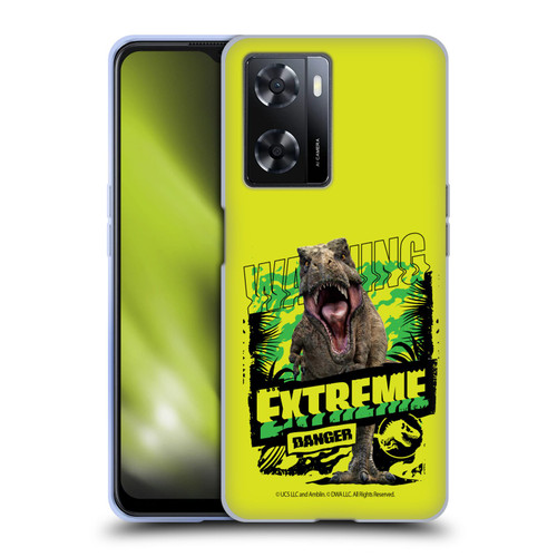 Jurassic World: Camp Cretaceous Dinosaur Graphics Extreme Danger Soft Gel Case for OPPO A57s