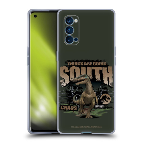 Jurassic World: Camp Cretaceous Dinosaur Graphics Things Are Going South Soft Gel Case for OPPO Reno 4 Pro 5G