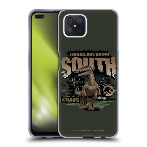Jurassic World: Camp Cretaceous Dinosaur Graphics Things Are Going South Soft Gel Case for OPPO Reno4 Z 5G