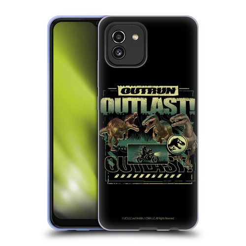 Jurassic World: Camp Cretaceous Dinosaur Graphics Outlast Soft Gel Case for Samsung Galaxy A03 (2021)