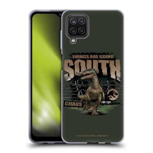 Jurassic World: Camp Cretaceous Dinosaur Graphics Things Are Going South Soft Gel Case for Samsung Galaxy A12 (2020)