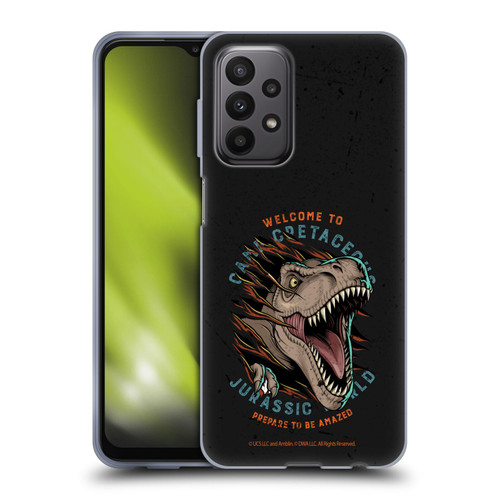 Jurassic World: Camp Cretaceous Dinosaur Graphics Welcome Soft Gel Case for Samsung Galaxy A23 / 5G (2022)