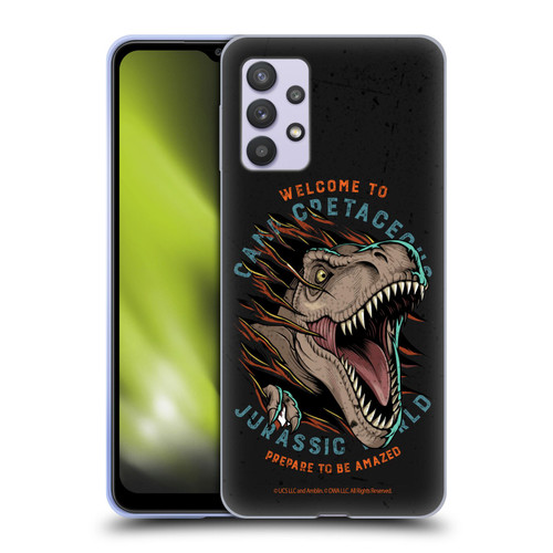 Jurassic World: Camp Cretaceous Dinosaur Graphics Welcome Soft Gel Case for Samsung Galaxy A32 5G / M32 5G (2021)